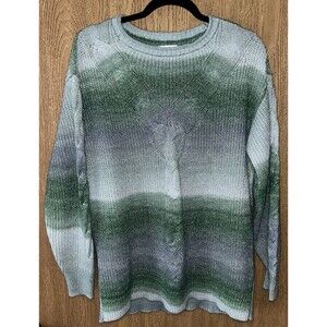 Lauren Conrad Green Cable Knit Weather Women’s Medium